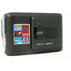 SVP Xthinn-706-B 7MP 2GB SD Digital Camera