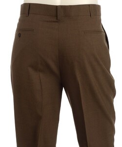 Pierre Cardin Expander Heather Brown Wool Trousers