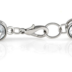 18k White Goldplated Cubic Zirconia Necklace