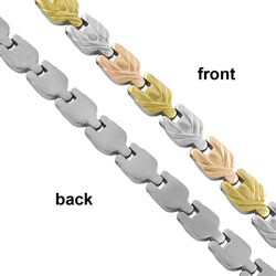 18k Gold over Steel Stampato 16-inch Necklace