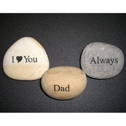 Inspirational 'Mom, I Love You, Always' Stones (Set of 3)