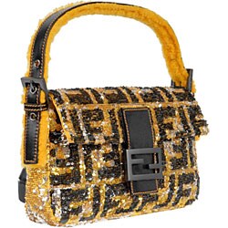 Fendi Zucca 'Baguette' Sequin Handbag