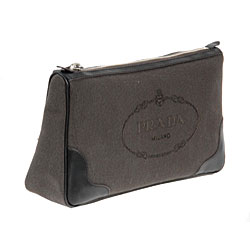 Prada Large Jacquard Logo Cosmetic Case