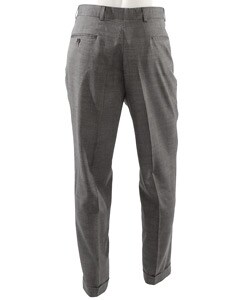 Perry Ellis Men's Black Nail Head Wool Trousers