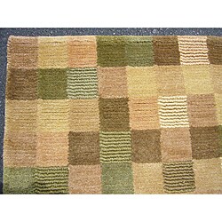 Indo Tibetan Multi-colored Runner Rug (2'4 x8'1)