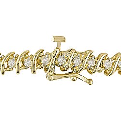 14k Gold 2ct TDW Diamond Tennis Bracelet (I-J, I2-I3)