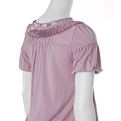 Everyday Embellished Bubble-sleeve Blouse