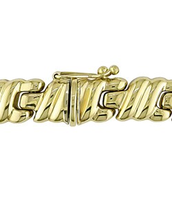 14k Yellow Gold Twist Necklace