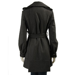Marvin Richards Women's Button-front Belted Coat