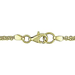 18k Gold Gemstone and 1/6ct TDW Diamond Necklace