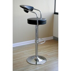 Black Omicron Adjustable Bar Stools (Set of 2)