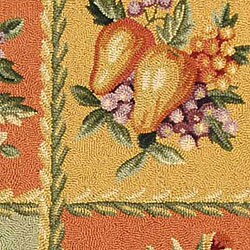 Hand-hooked Primavera Multicolor Wool Rug (5'3 x 8'3)