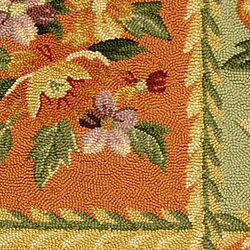 Hand-hooked Primavera Multicolor Wool Rug (3'9 x 5'9)