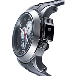 Haurex Italy 'San Marco' Titanium-tone Watch