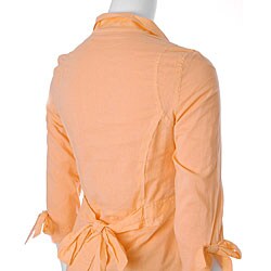 Tulle Los Angeles Women's 3/4-sleeve Cotton Blazer