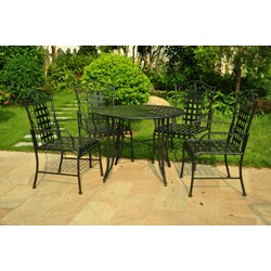 Five-piece Wrought Iron Patio Set