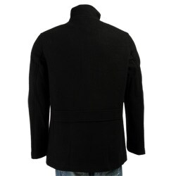 Cole Haan Men's Black Wool Blend Military Jacket