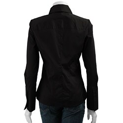 Joseph A Women's Long-sleeve Pleated Shirt