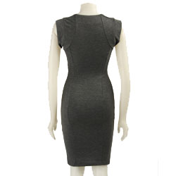 Necessary Objects Junior's Ponte 2-pocket Dress