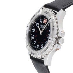 Swiss Military Jungfrau Men's Leather Strap Watch