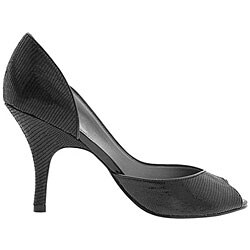 Anne Klein Women's Snake Print Peep Toe Pumps
