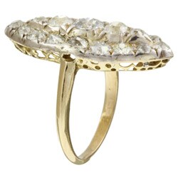 14k Gold 5ct TDW Old Mine Diamond Estate Ring (L, SI1)