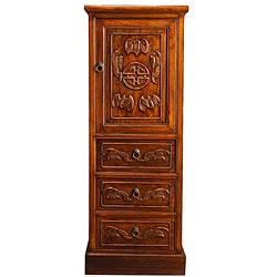 Handmade Asian Trim Storage Cabinet
