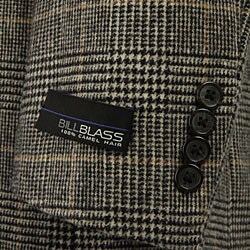 Bill Blass Men's Camel Hair Black and White Sportcoat