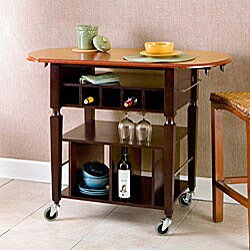 Lincoln Cherry Top Kitchen Cart