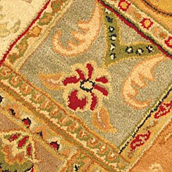 Handmade Classic Empire Wool Panel Rug (8' Round)