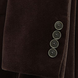Haspel Men's Norwood Brown Velvet 2-button Blazer