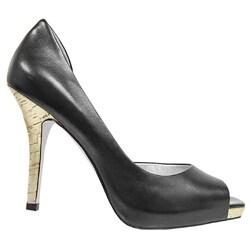 Jessica Simpson Josette Leather Peep Toe Pumps