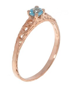 14k Gold Child's Birthstone Ring (Size 3)