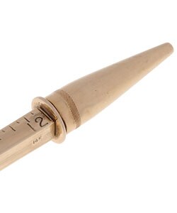 14k Yellow Gold Antique Pencil & Opening Ruler