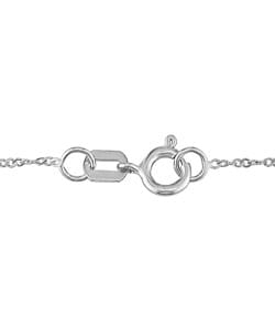 14k White Gold 1/5ct Diamond Heart Pendant