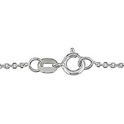 Sterling Silver Diamond and Sapphire Necklace