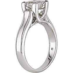 14k Gold 1ct TDW Princess-cut Solitaire Ring (I-J, I1-I2)