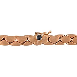 14k Pink Gold Cobra Necklace with Onyx Clasp