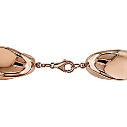 14k Pink Gold Nugget Necklace