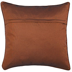 Decorative Diamond-patterned Brown Cushion Cover