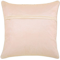 Decorative Floral Swirls Beige Cushion Cover