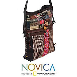 Hemp and Cotton 'Lanna Patchwork' Shoulder Bag (Thailand)