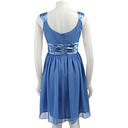 London Times Women's Sleeveless Ruched Waist Dress