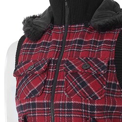 Ci Sono by Adi Juniors Plaid Hooded Vest
