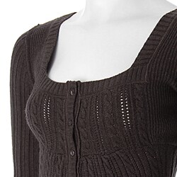Ci Sono by Adi Junior's Cable Knit Cardigan