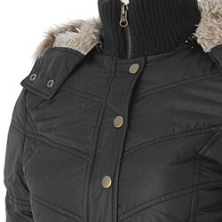 Ci Sono by Adi Quilted Embellished Hood Jacket