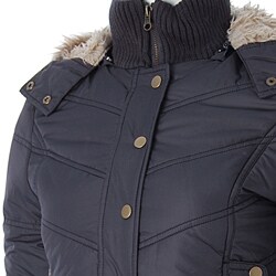 Ci Sono by Adi Quilted Embellished Hood Jacket