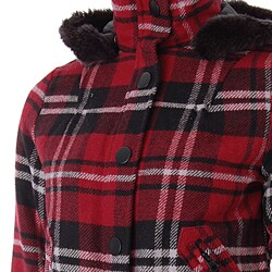 Ci Sono by Adi Juniors Plaid Hooded Jacket