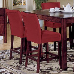 Parson Cranberry Red Counter Height Chair (Set of 2)