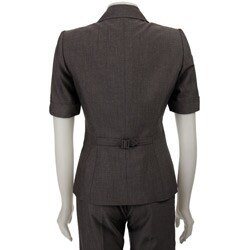 Tahari ASL Women's Short-sleeve Jacket Pant Suit